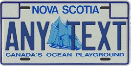 license plates plate scotia nova novelty replica
